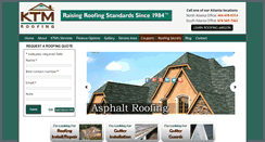 Desktop Screenshot of ktmroofing.com